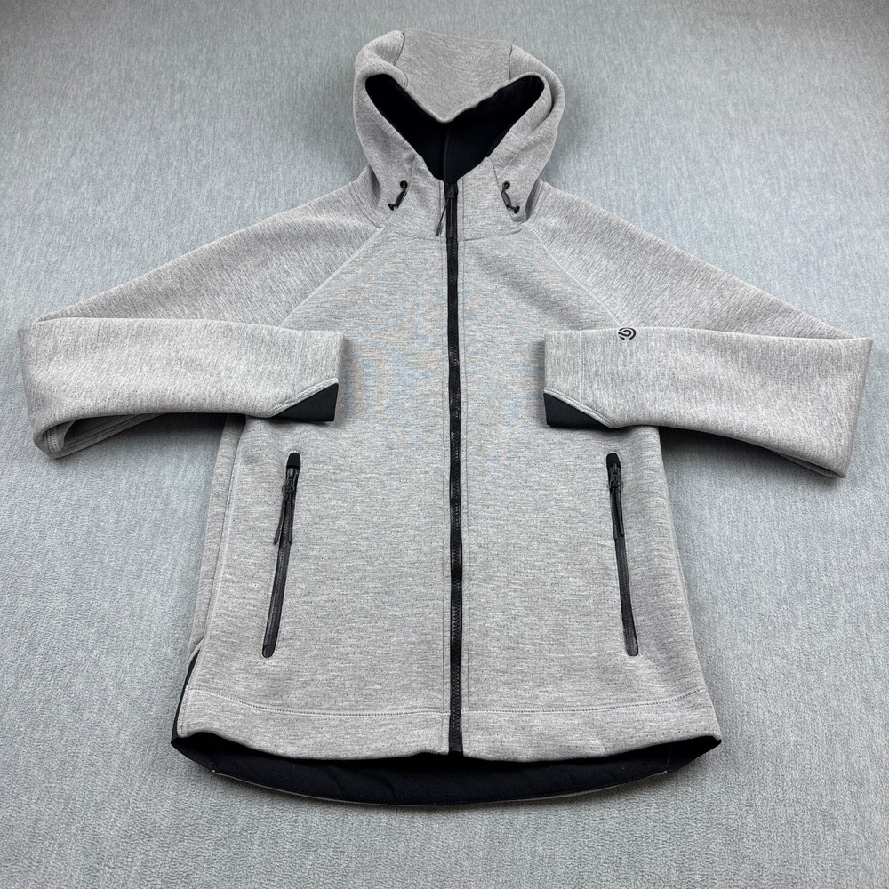 Champion Hoodie Womens Small Gray Fleece Full Zip Sweatshirt Pockets Outdoor
